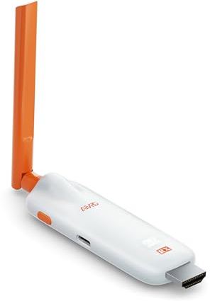 Récepteur HDMI sans Fil TIMBOOTECH 5G,1080P à 60 Hz, 50m/165pi pour Ordinateur Portable, boîtier TV, Reflex numérique vers projecteur/TV/Moniteur, nécessite Un émetteur couplé (Récepteur Uniquement)