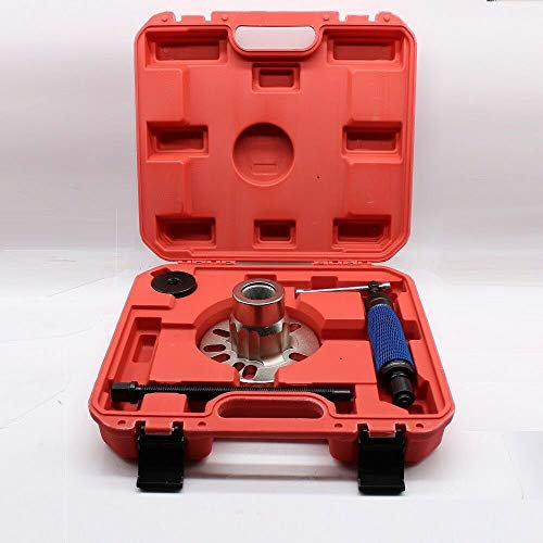 ZQYPENOZ Estrattore per Cuscinetti Ruota, estrattore per mozzi Ruota, Albero Motore Idraulico, 5 prigionieri, pressa da 10 tonnellate, Kit di Installazione e rimozione (Rosso)