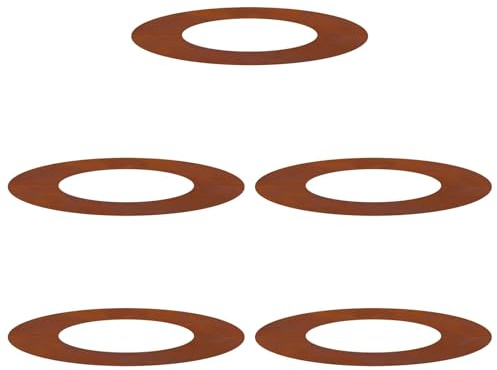 vidaXL Jardinera de Acero Corten con Detalles Decorativos de 70 cm en Marrón, Duradera y Rústica Interior y Exterior, Ideal para Jardines, Patios y Decoración de Jardín. Macetas Redon