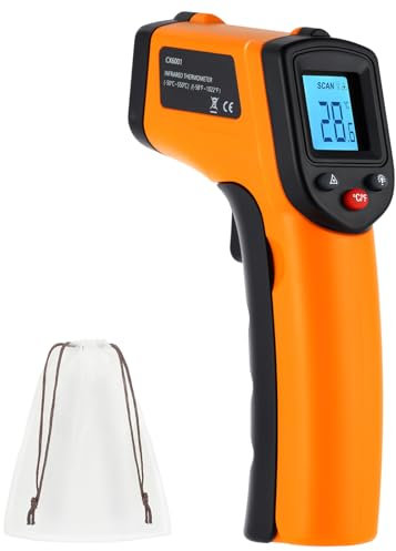 ABOHU Infrared Thermometer Gun, Digital Temperature Gun -50°C ~ 550°C (-58°F ~ 1022°F), Non-Contact Surface Temperature Gun for Measuring Cooking Food Pizza Oven Grill (Not for Human)