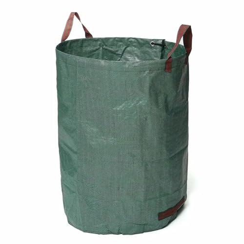 Trädgårdsavfallssäckar, Stor kapacitet, kraftig, hållbar, återanvändbar, vattentät, PP-behållare for trädgårdsblad, ogräs och gräs, förvaring, 120L/300L/500L(500l)