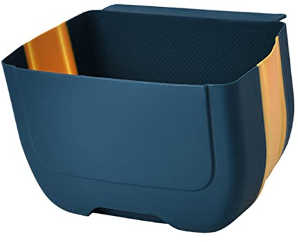 POPETPOP Cubo De Basura Plegable Colgante De Pared Para Cocina, Capacidad Grande, Plástico Duradero, Ahorro De Espacio, Uso Doméstico y Puerta De Armario, Fácil De Limpiar y Almacenar Basura