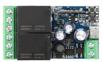 Uxsjakjsd WiFi Smart Switch DC 12V 24V 48V 2 Kanal -Relais -Empfänger Wireless Fernbedienungsarbeit USB