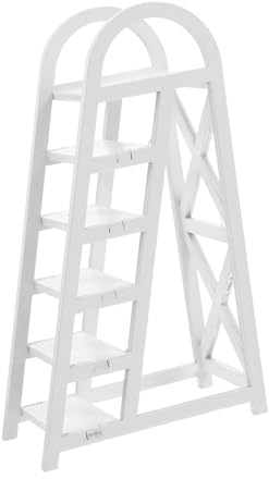 ABOOFAN Dollhouse Miniature Ladder Model Pool Ladder for Boys and Girls Pretend Play Scene Wooden Dollhouse Accessories