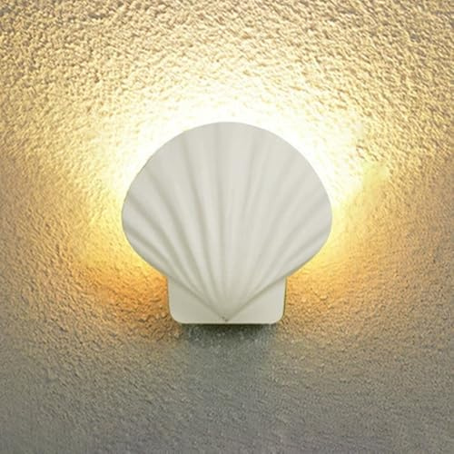 CXYWBD Luce Portico Esterno, sconde murale in Alluminio, Lampada del Forma di Conchiglia, luci Impermeabile, lampade Parete dell'illuminazione Decorativa da Giardino, flions a LED Moderni 3W