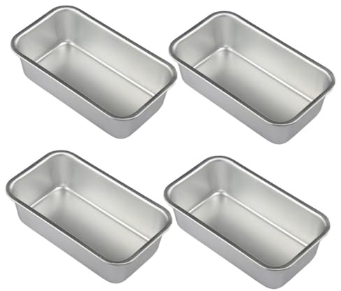 Uonlytech 4 piezas Molde para Pan y Tartas Antiadherente Resistente Altas Temperaturas para Horno Doméstico y Profesional Utensilios de Cocina Prácticos