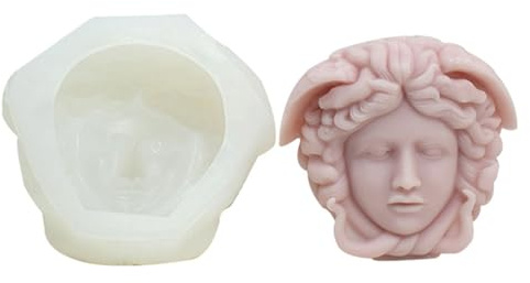 Europäischer Stil Porträt Kerzenform handgemachte Frau Gesicht Silikonform Harz Skulptur machen Frau Gesicht handgemachte duftende Formen Silikon