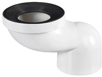 Flangia WC offset Scarico in PVC, Cambio for tubo di scarico for WC in PVC, dimensioni multiple(25mm)
