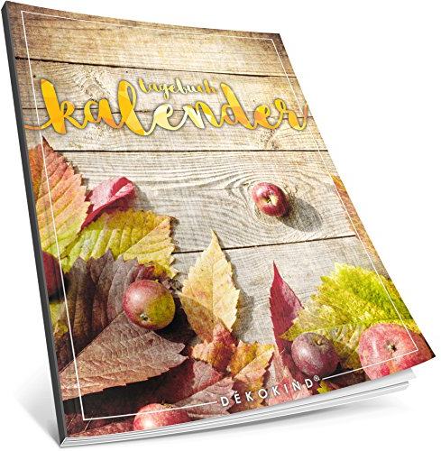 Tagebuch kalender: One Line A Day • Ca. A4-Format, Notizseiten & Zitate für jeden Monat • Kalenderbuch, Tagesplaner, Terminkalender • ArtNr. 10 Herbstlich • Vintage Softcover