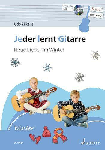 Jeder lernt Gitarre - Neue Lieder im Winter: JelGi-Liederbuch für allgemein bildende Schulen. Gitarre. Lehrbuch.