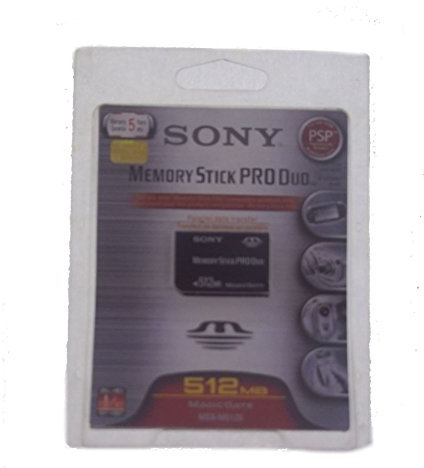 Sony Memory Stick PRO DUO 512MB small 0.5GB MS memory card - memory cards (MS, -10.56-85 °C, 20 x 31 x 1.6 mm, 2.7-3.6, 10-pin Serial Memory Stick Interface and 4-pin Parallel)
