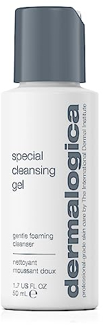 Dermalogica Special Cleansing Gel 50ml - Soap-Free, Foaming Gel for All Skin Types, Removes Impurities and Maintains Skin's Natural Moisture, with Calming Balm Mint and Lavender Extracts