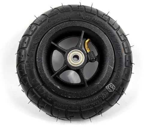 150MM Scooter Inflation Wheel With Aluminium Alloy Hub 6 Pneumatic Tyre With Inner Tube Electric Scooter 6 Inch Pneumatic Tire (black)