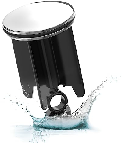EsGo Sanitär - Universal Waschbeckenstöpsel 40mm - Geeignet für Alle Handelsüblichen Waschbecken und Bidets - Edelstahl Abflussstopfen Höhenverstellbar