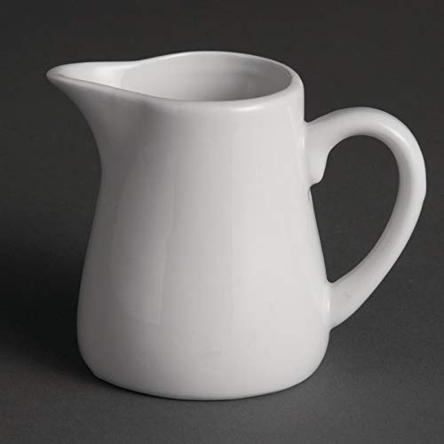 6X Olympia Whiteware Cream and Milk Jugs 170ml 6oz Mug Cup Creamer Pitcher
