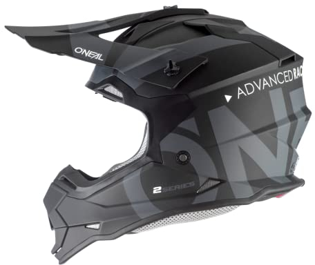 O'Neal 2Series Erwachsene Helm, Slick (Schwarz/Grau, S)
