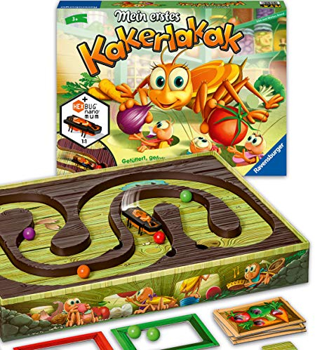 Ravensburger 20548 - Mein erstes Kakerlakak - Aktionspiel mit elektronischer Kakerlake, Kinderspiel für 2-4 Spieler, Spiel ab 3 Jahre [Exklusiv bei Amazon]