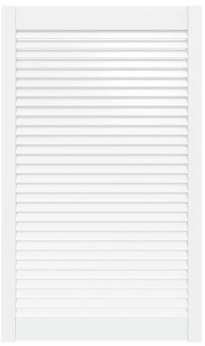 vidaXL Puerta Tipo Persiana con Celosía Rejilla Armario Tablillas Guardarropa Separador Decoración Blanco 99,3x59,4cm Madera Maciza de Pino