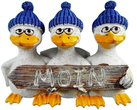 Souvenir Magnet Moin Möwe See 7 x 6 x 1,8 cm Kühlschrankmagnet Figur Deko GCG 3600