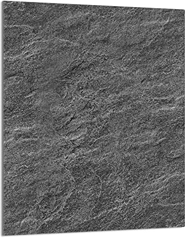 DarHaus Plaque de recouvrement, 40 x 52 cm, en verre, pour cuisinières électrique, à induction, convient comme décoration, protection anti-éclaboussures ou planche à découper, Ardoise Gris