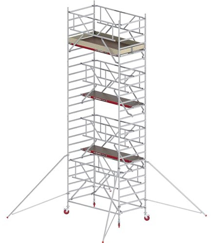 Altrex | Trabattello mobile RS TOWER 42 largo con Safe-Quick® | piattaforma in legno | lunghezza 1 |85 m | altezza di lavoro 8 |20 m