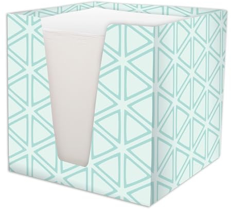 RNKVERLAG 46817 - Notizklotz Mint mit 900 Blättern, 70 g/m², 92 x 92 x 92 mm aus Karton, 1 Stück