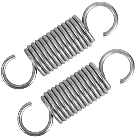 GUNGY Zugfedern mit Haken Edelstahl Spannfeder Zugfeder 70mm Außendurchmesser 20mm Drahtdurchmesser 2,5mm Maximale Zugkraft 13kg 2,5x20x70mm 2 Stück