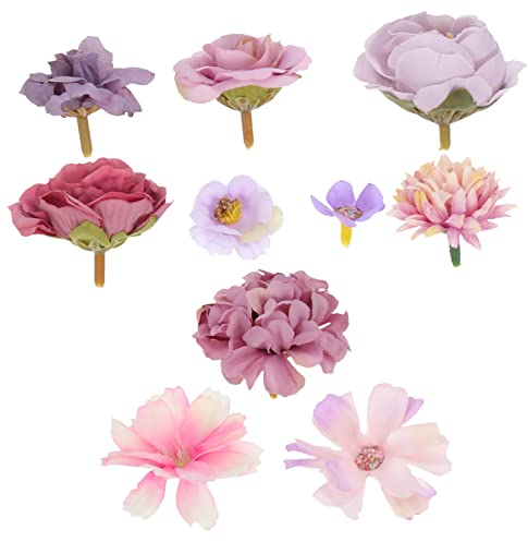 ABOOFAN Künstliche Blumen Vielseitig Nutzbar aus Polyester 20 Stück Violett als Fotorequisiten für Hochzeitsdekoration und Büro und Partydeko