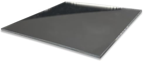 FLEXISTYLE Acryl Spiegel nach maß zuschnitt nach Mass personalisiert zuschneidbar spiegelplatten Wand Kinder kinderzimmer Dicke 3mm 6 Farben (Silber)