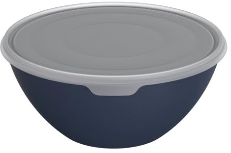 Rotho Schüssel mit Deckel Caruba, 8 l midnight blau, Frischhaltedose Schale
