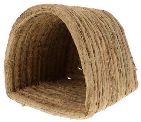 Hohopeti Cama De Paja Tejida para Hámsters Casa Tejida De Paja para Mascotas para Chinchillas s Nido para y Ponedoras para Petits Animales Casa o Jaula