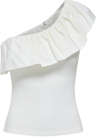 ONLY Onlsoffy One Shoulder Mix Top Box JRS, Molndansare, M