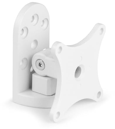 Power Dynamics PDWSW - Support Mural Pivotable et Inclinable pour la Gamme d’Enceintes PDW - Blanc, Idéal pour Obtenir Une Diffusion Optimale du Son