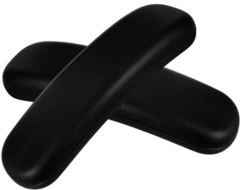 IMIKEYA 1 Paio di Braccioli di Ricambio per Sedie Gamer Bracciolo Sedia Da Ufficio Protezione Bracciolo Sostituzione Braccio Sedia Cuscino Braccio Sedia Nero