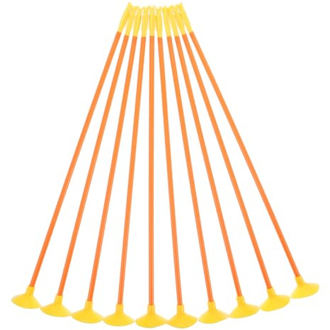 Milisten 10Stk Saugnapfpfeile Kinder Bogenschießen Ersatzpfeile 41cm | Saugnapfpfeile mit Pfeilköcher für Kinder Bogenschießen, geeignet für Indoor und Outdoor Spiel mit Zielscheiben