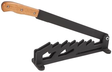 FTVOGUE Wood Splitter, Outdoor Firewood Kindling Splitter, Wall Mounted Chopping Tool with Wooden Handle, for Camping, Hiking