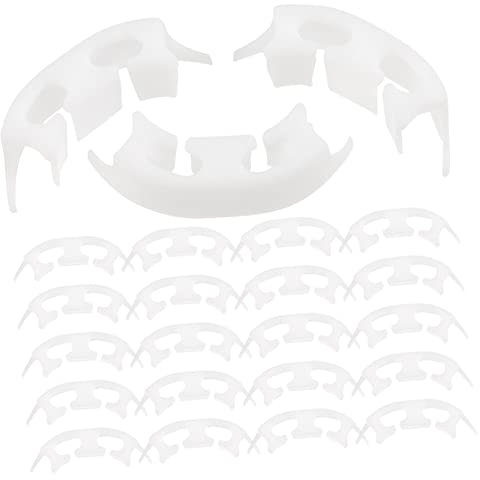 Sosoport 100 Pezzi Piantare Clip Trainer Palo Pentola Coltivatore Pomodori Clip di Piegatura per L'addestramento delle Piante Venni Supporti Pinza Artificiale Supporto Verde Bianca Plastica