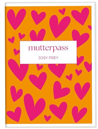 Joli Coon Mutterpasshülle personalisiert, für den Deutschen Mutterpass | Passgenaue Kunststoffhülle, Dokumentenfach für Karten und Ultraschallbilder, Name und optionales Geburtsdatum