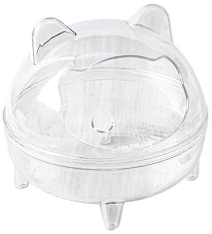 Hamster Sand Bath Container - Durable Pet Bathing Box, Perfect Sand Bath Set for Hamsters | Secure and Spacious Sand Container, Ideal for Rodents, Easy Cleaning Pet Grooming Solution