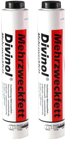 Divinol 22971 Universal Mehrzweckfett 2 400g Lithium Fett Schmierfett Lithiumfett universell einsetzbares Langzeitfett temperaturbeständiges Gleit Wälzlager Fett wasserbeständig Lube Shuttle (2x400g)