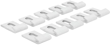 Juego de Gancho Base de Invernadero de Aluminio de 10 Piezas, Clip de Invernadero Compacto Versátil, Gancho Base, Fijaciones Adjunta Accesorio para Edificios de Jardín