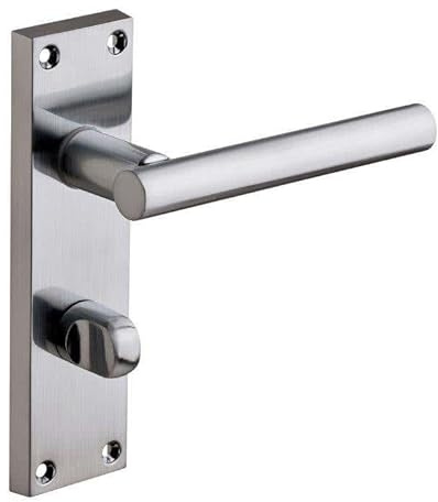 Designer Levers T-Bar Straight Lever Bathroom Door Handle, Satin Chrome