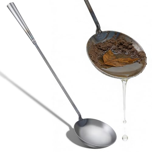 VICASKY Long Handled Drain Cleaning Scoop, Metal Gully Cleaning Tool | , Drain Sludge Remover for Clearing Mud, Leaves and Debris from Outdoor Drains and Gullies