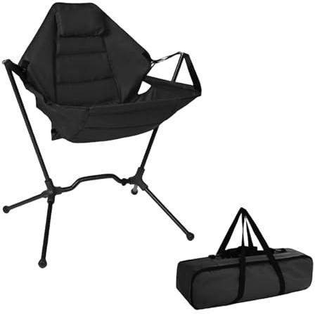 Genérico Silla De Camping para Exterior Y Acampada,Silla Resistente y Ergonómica con Apoyo - Balancín Portátil para Césped,para Jardín Fiesta Playa Picnic y Exteriores
