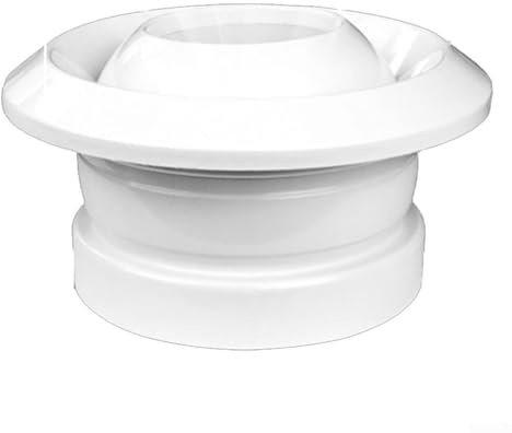 Copertura rotonda in ABS con ugello rotante a 360 gradi e apertura regolabile per ottimizzazione del flusso d'aria interna e riduzione del rumore (200)