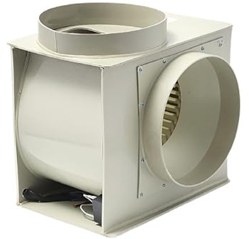 Ventilatore centrifugo ad alta velocità per ventilazione di scarico di fumi e polveri, 2500 m3/h per uso in laboratorio, funzionamento a basso rumore