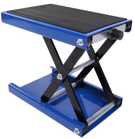 aqxreight Elevador de Tijera para Motocicletas, Gato Hidráulico de Alta Resistencia, Ajustable, Plegable, Capacidad de Carga de 500 Kg, Soporte Elevador para Mantenimiento Universal,
