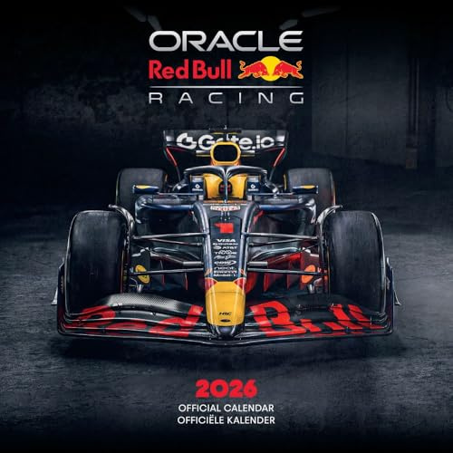 2026 CALENDAR RED BULL RACING MONTH TO VIEW SQUARE WALL CALENDAR OFFICIAL PRODUCT