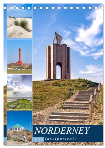 Norderney Inselportrait (Tischkalender 2026 DIN A5 hoch), CALVENDO Monatskalender: Bezaubernde Momente vom Eiland in der Nordsee (CALVENDO Natur)