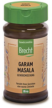Brecht Gewürzmühle Garam Masala, Glas, Bio, 40g